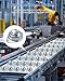 AOKLIT 32Pcs Roller Ball Transfer Bearing, 1 Inch Carbon Steel Ball Casters, Mounted Round Ball Transfer Unit Universal for Conveyor Roller Stand, Furniture, Transmission, Trolley Screw
