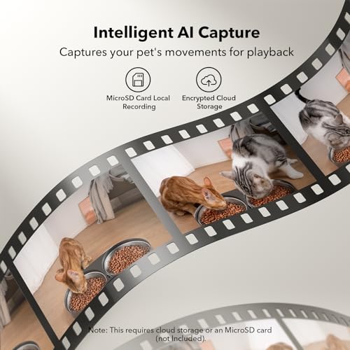 petlibro automatic cat feeder with camera for two cats 1080p hd video with night vision 5g wifi pet feeder with 2-way audio for cat amp dog low food amp motion amp sound alerts dual tray black 5l