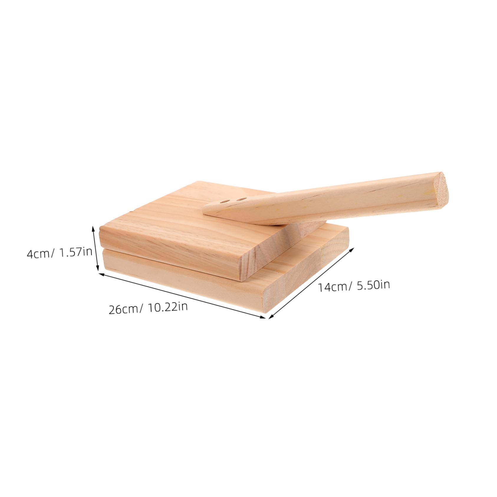 PRETYZOOM Wooden Dumpling Maker Press Dough Press Handheld Dumpling Skin Tool Easy to Use Perfect for Kitchen