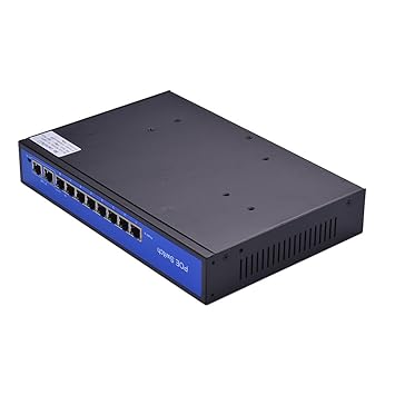 Homgee 8+2BZDN PoE Switch Power 8 Ethernet Port 2 Uplink Ethernet Port 2.0G s Over Ethernet IEEE 802.3 48V 3A for Cameras AP VoIP