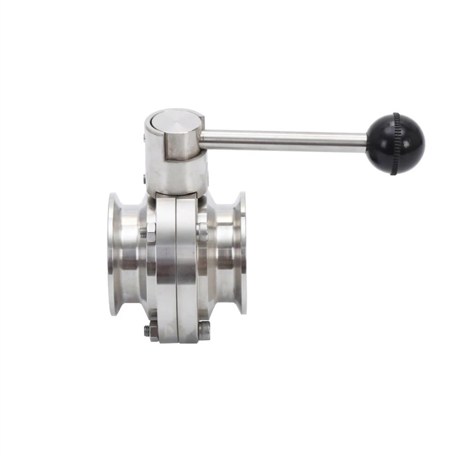 3/4" 1" 1-1/4" 1-1/2" 2" 3" Vanne Papillon à Trois Pinces en Acier Inoxydable SS304(102mm Ferrule 119)