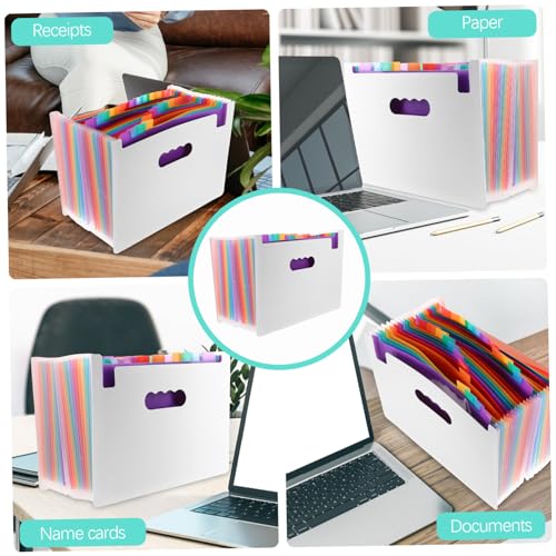 Classeur léger portatif à soufflets multicouche pour documents format A4