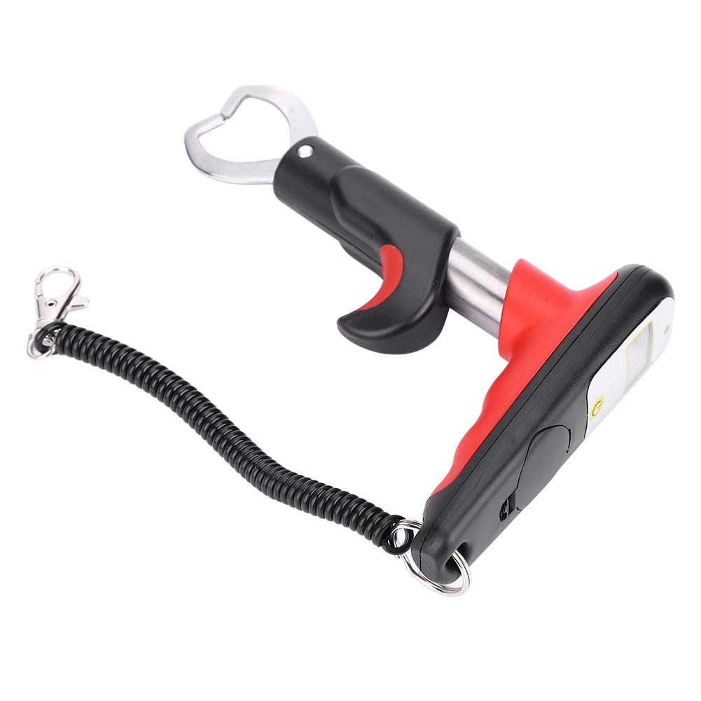 Pinza de Pesca a Escala Digital LED, Empuñadura de Acero Inoxidable con Cuerda de Seguridad de Resorte, Antideslizante, Conveniente y Portátil para Pescadores