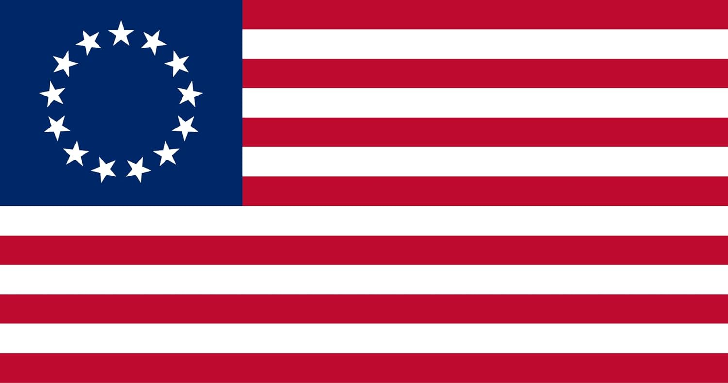 13 Stars And 50 Stars American Flag 3X5Ft,Double Sides 3Ply, One Side 13 Stars Betsy Ross 1776, Another Side 50 Stars 1960 Flags, Men Women Banner,Vibrant Colors, Double Stitched with 2 Brass Grommets, Bar Garden Street Decoration, GYM, Office Decor,Indoor Outdoor Use,Gifts. (3X5FT 3PLY)