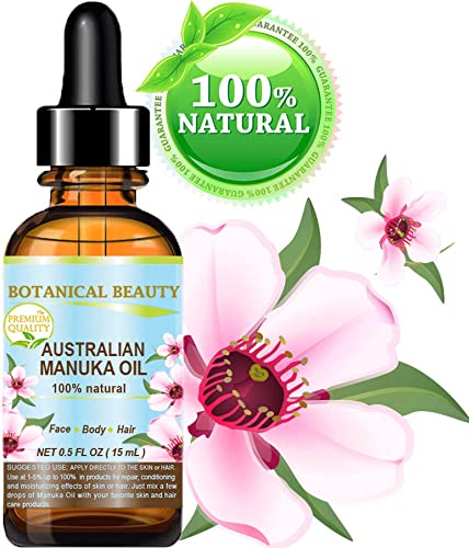 MANUKA OIL WILD GROWTH RAW 100% Natural VIRGIN UNREFINED Cold Pressed Carrier Oil. for Skin, Face, Hair, Lip and Nail Care 0.5 Fl.oz.- 15 ml by Botanical Beauty