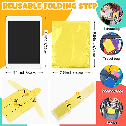 3Pack Rain Ponchos For Kids Reusable, 3 Colors Eva Raincoats For Boys Girls With Drawstring Hood And Sleeves, Waterproof Rain Coats Perfect For Camping, Hiking Travel Outdoor Accessories #TOP5