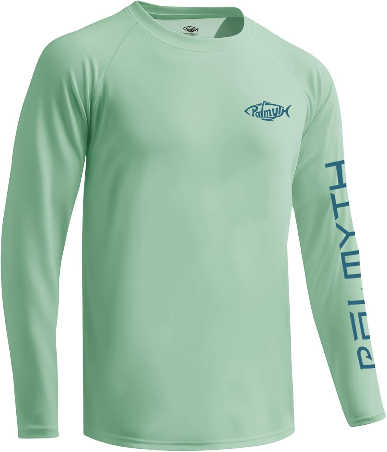 Palmyth Mens Fishing Shirts Long Sleeve Sun Protection Shirts UPF 50+ Rash Guard T-Shirt Tee - Image 2