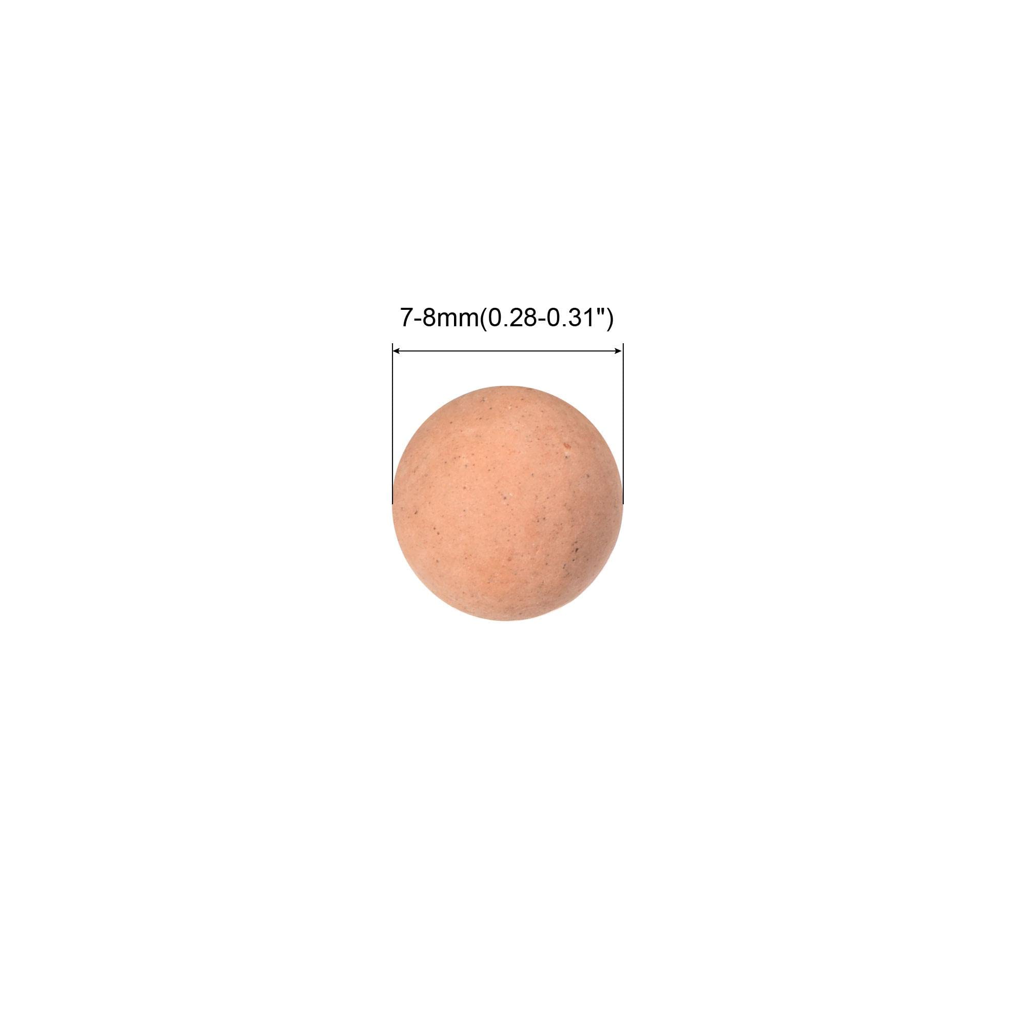 sourcing map Argile Galets 7-8mm 0.22 lbs Rose Jardinage Pot Boules pour Hydroponique Culture Vases Fournitures Bonsai Décoration