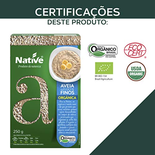 Aveia em Flocos Finos Orgânica Native 250g 5 Aveia em Flocos Finos Orgânica Native 250g - Imagem 5