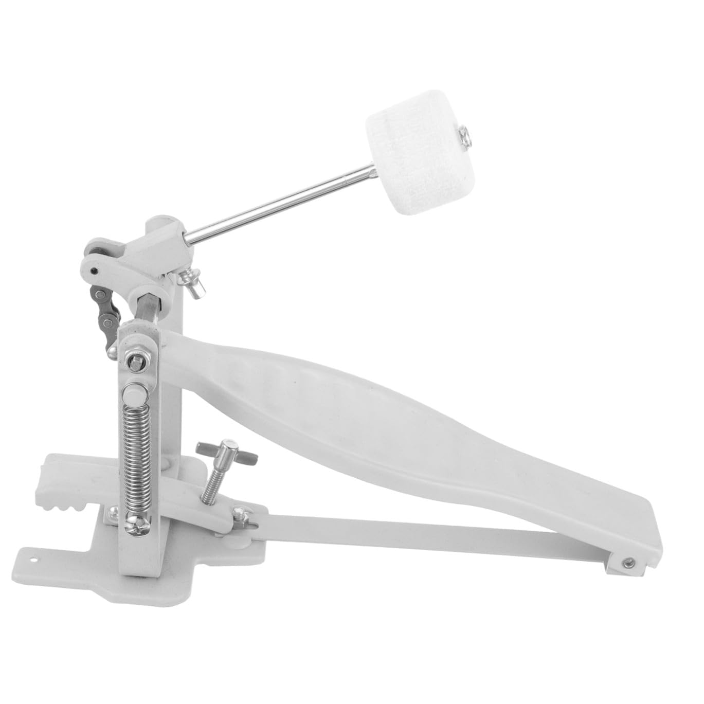 Pedale Singolo per Batteria in Metallo Resistente, Accessorio Pedale per Grancassa Finitura Liscia e Design Elegante, Parte per Batteria per Principianti e Appassionati