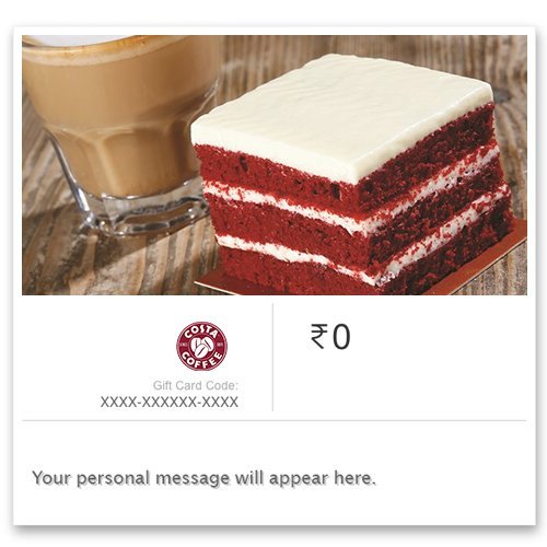 Costa Coffee | Flat 2% off | E-Gift Card | Instant Delivery | Valid for in-store purchases | 1 year validity