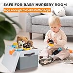 Criusia Large Storage Baskets Bins with Lids 4 Pack, Storage Baskets for Organizing Shelves Nursery Bedroom, Home Closet Organizers Cubes for Clothes Toys Blanket - Stackable & Sturdy -14x10x9.5 - Image 4