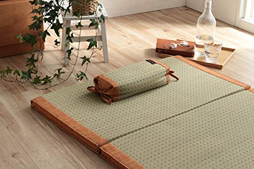 イケヒコ い草 クリア 枕 まくら 高さが調整できる 抗菌防臭 消臭 シンプル 小林製薬コバガード使用 約30×15cm オレンジ #7559459