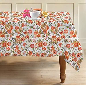 AIRWILL, 100% Cotton Self Designed 8 Seater Table Cloth, Pack of 1 pc.