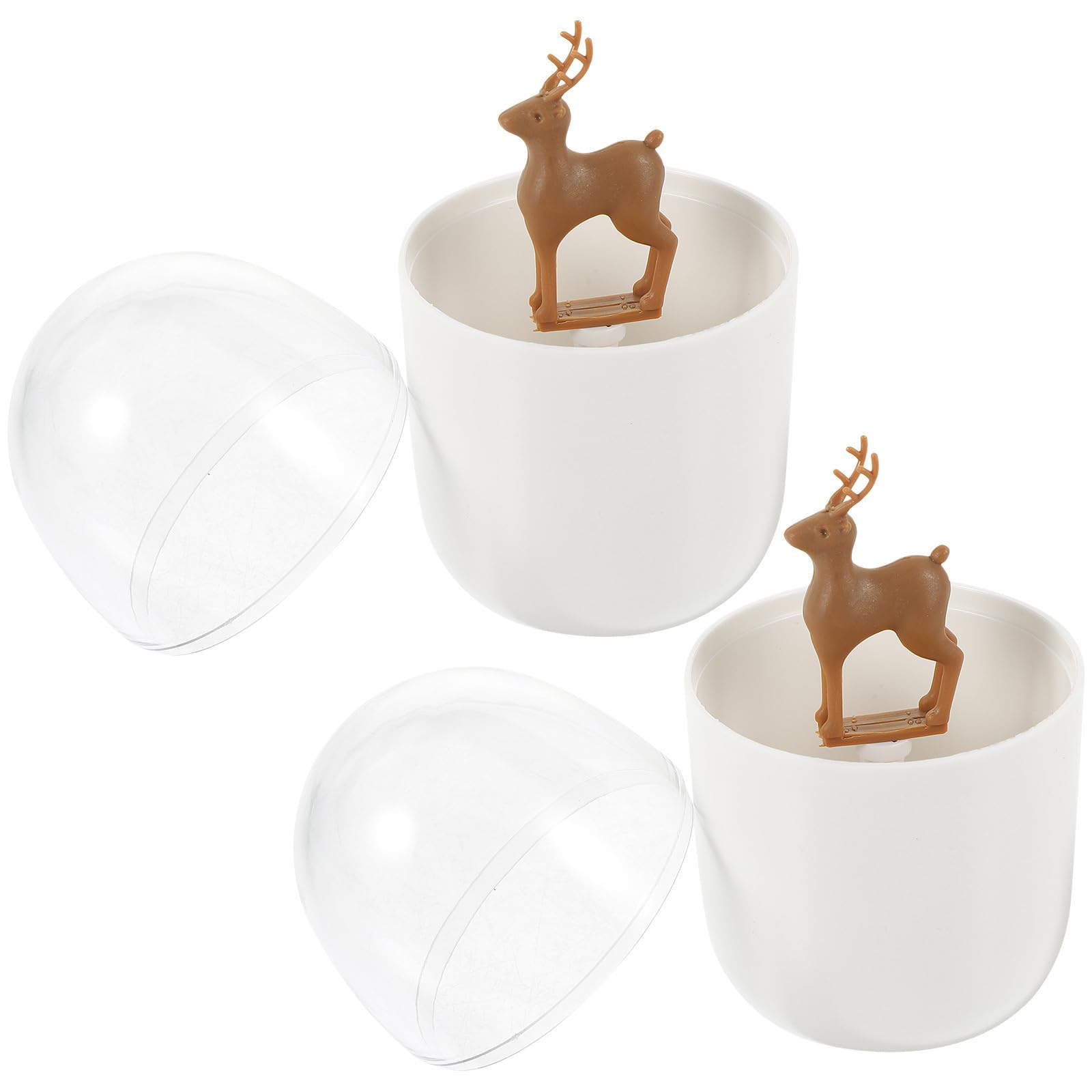 Toyvian 10 Stück Kompakte Aufbewahrungsbox für Wattestäbchen mit Deckel