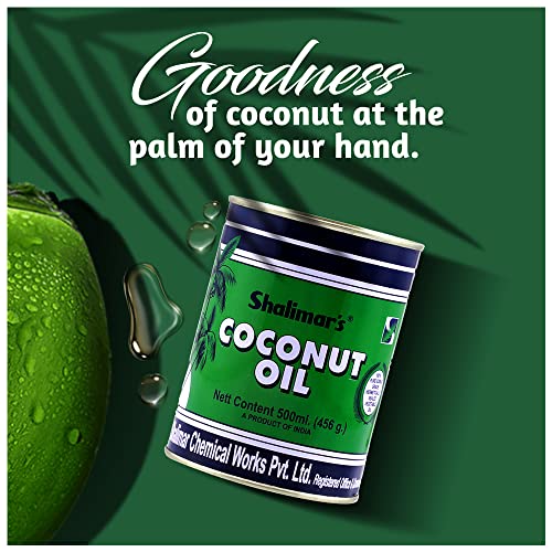 Image of SHALIMARS Pure Coconut Oil Tin 500Ml (Pack Of 2)