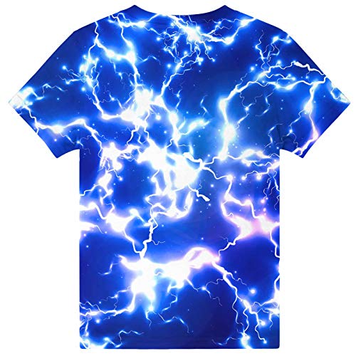 Image of Hgvoetty Boys Girls Graphic T-Shirts Kid 3D Casual Tops Tees for 6-16 Years | Youth Novelty Shirts, Bright Eye-Catching Design, Lightweight and Soft Material, Suit for Daily Sport, Party and School Wear