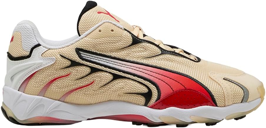 Mens X Inhale Og Lace Up Sneakers Shoes Casual - Beige, Red