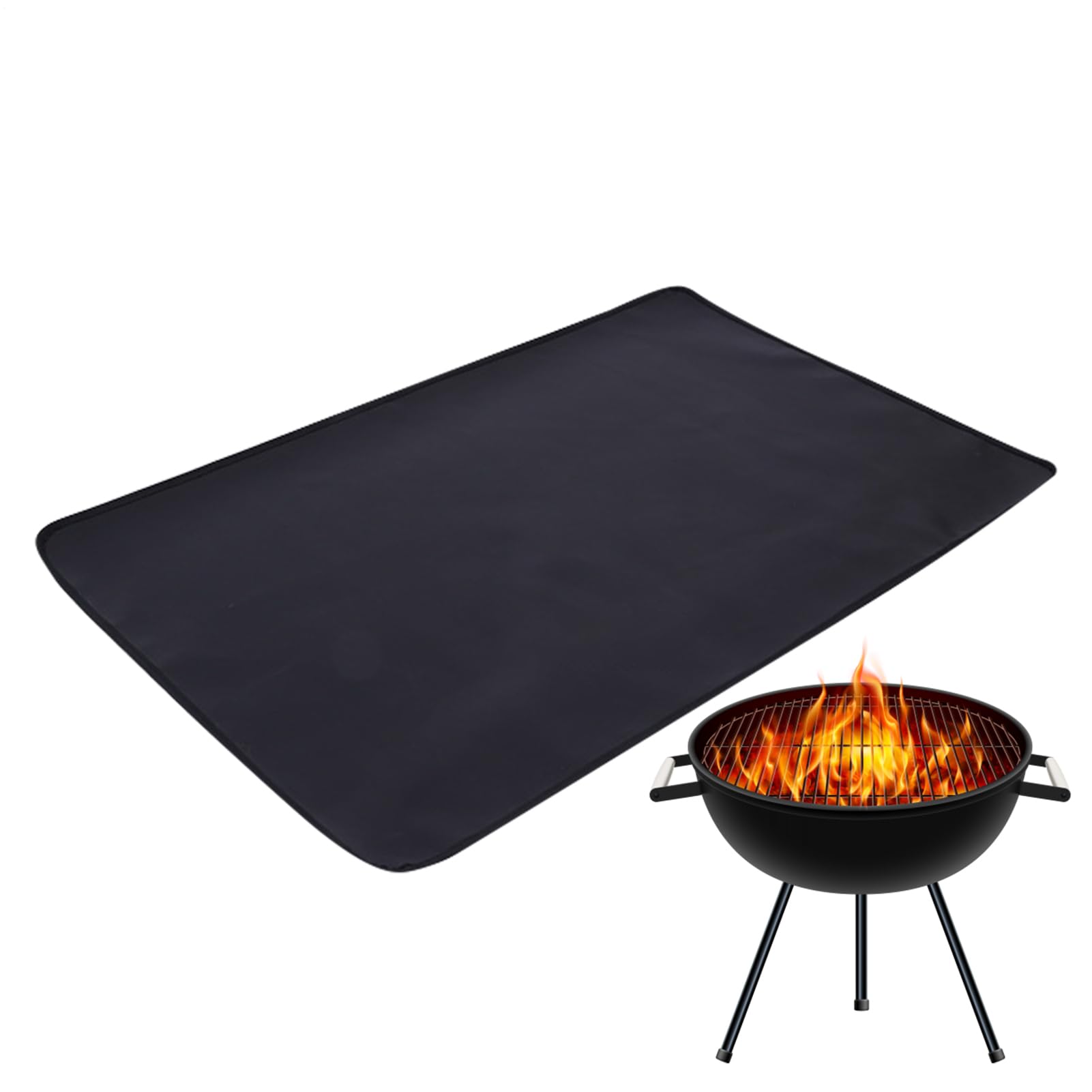 Tapis de brasero pour camping et barbecue sur la terrasse du jardin