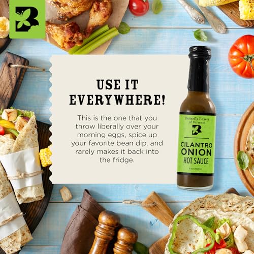 Image of Butterfly Bakery of Vermont Cilantro Onion Hot Sauce, 5 fl oz