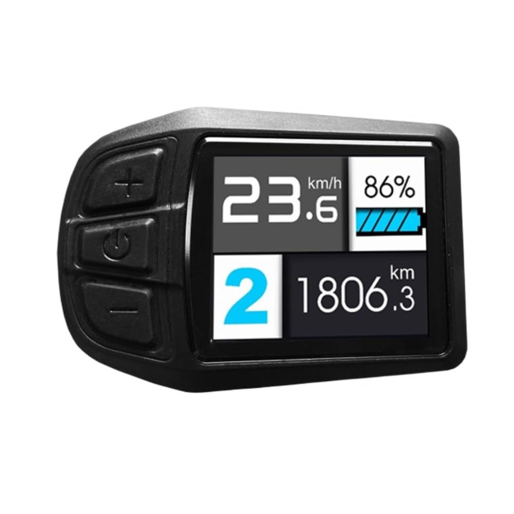 Ebike Display - Ordenador eléctrico para Bicicleta, Pantalla a Color para protocolo OMD 2, Impermeable 24 V-52 V, Lectura de código de Error