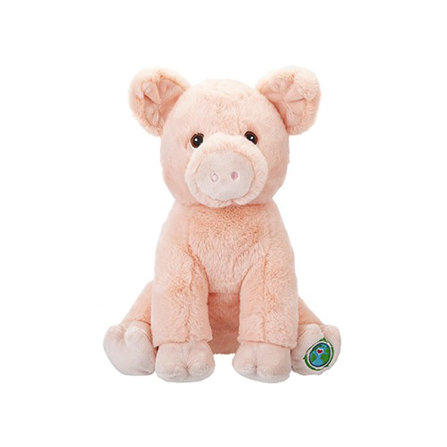 Your Planet Eco Plush Pig - 28 cm (1 Pc.) - Eco-Friendly, Soft, and Cuddly Toy Made from Recycled Plastic Bottles