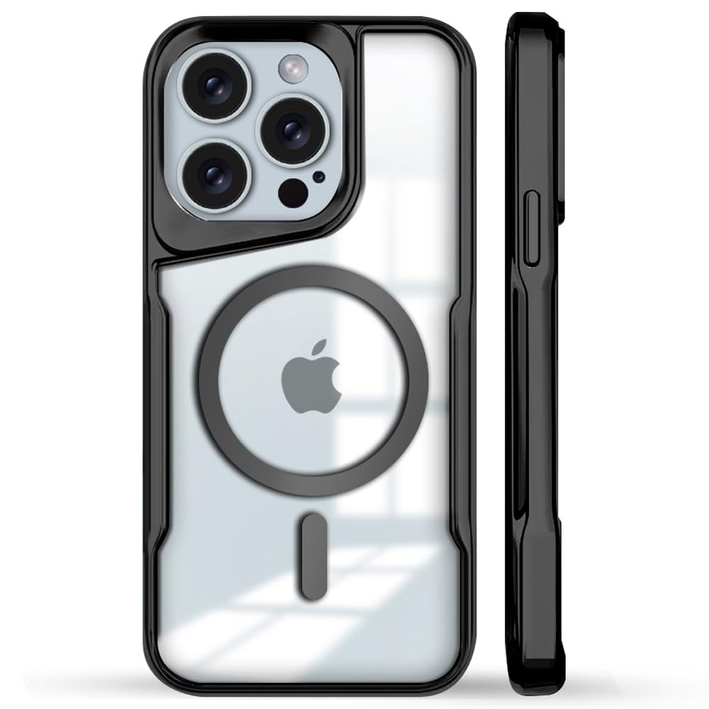 KARWAN® iPhone 13 Pro Back Case Cover Hybrid Acrylic Transparent Electroplated Shockproof Phone Case for iPhone 13 Pro (TPU | Titanium Black) (B0D31S4HMC) Amazon Price History, Amazon Price Tracker