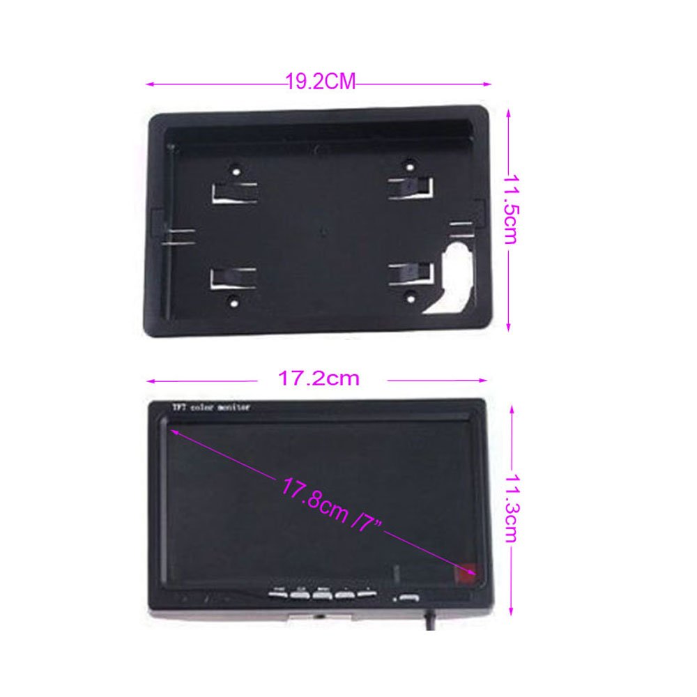 Promo 40% OFF 12V-24V 7 TFT LCD Monitor Car Rear View Kit + 2x 18 LED IR Night Vision Reverse Camera Parking Assistance System 10M Cable for Bus Truck Caravan