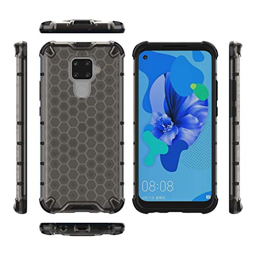 Pzwoxukhov Compatible with Huawei Nova 5i Pro Case Cover,Compatible with Huawei Nova 5z Honeycomb Anti-Drop Shock-Absorbing Case Black