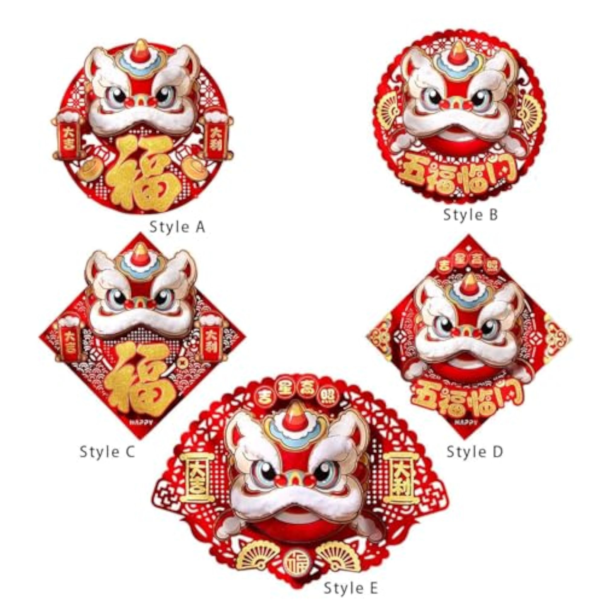 Chinese New Year Door Sticker Wall Mural