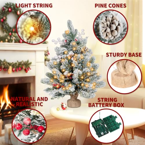 2FT Christmas Tree,Mini Xmas Tree for Christmas Decoration - Image 4