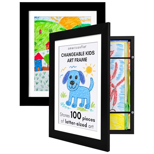 Americanflat - 2 Pack - Kids Artwork Frame Changeable...