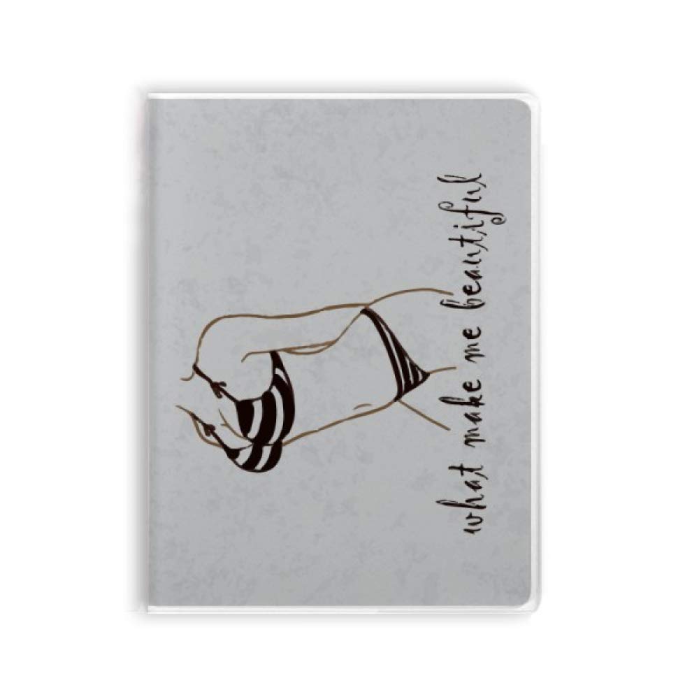 Carnet de notes thématique bikini noir pour libérer votre créativité sans limites