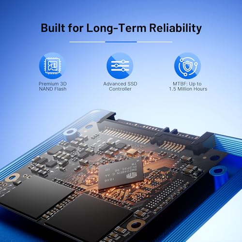 Image of 512GB 2.5 inch SATA III SSD Internal Solid State Drive Up to 550MB /s | Upgrade PC or Laptop with 6Gbps SATA SSD for Professionals, Creators, Everyday Users