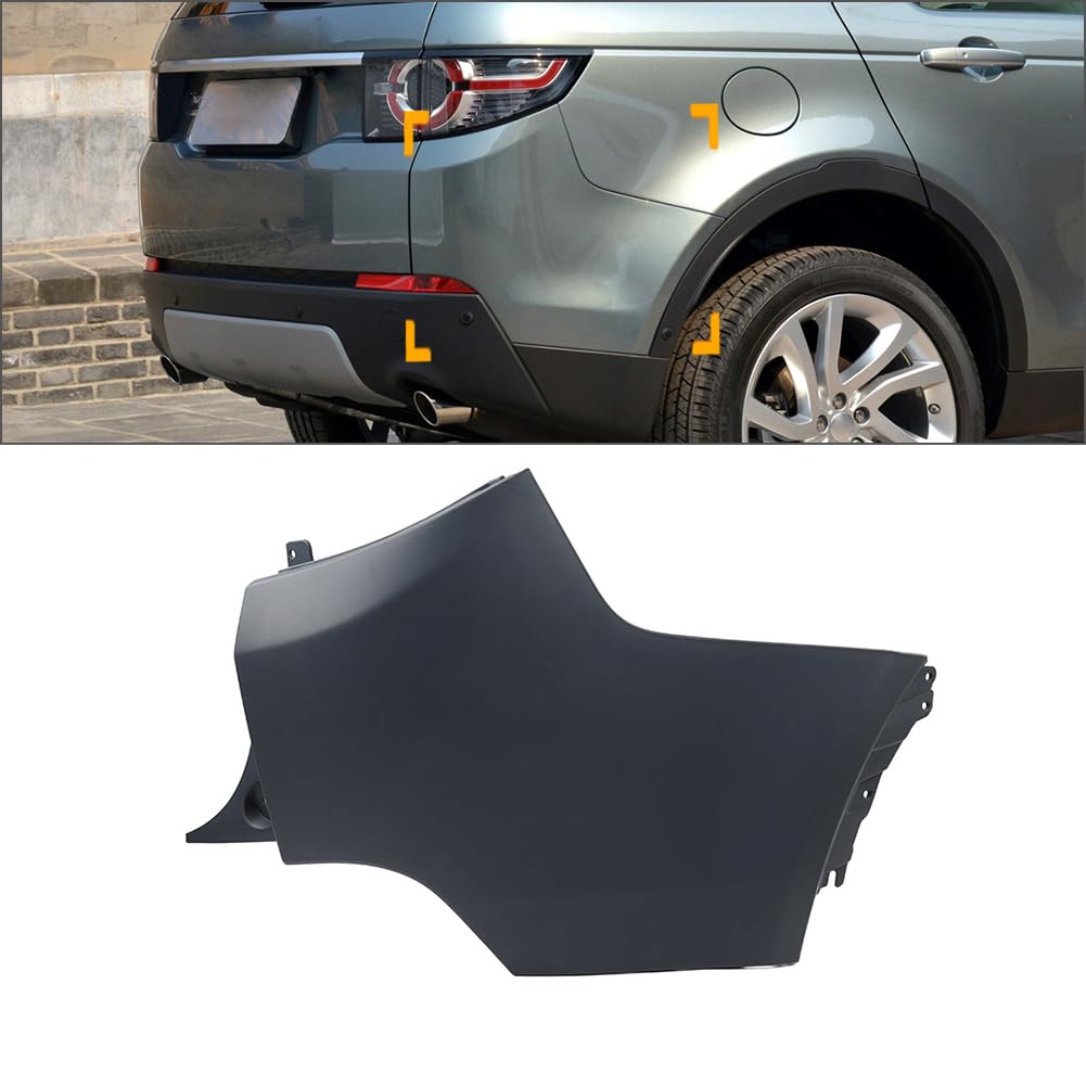SIKUAI Rear Right Corner Bumper Cover Insert Guard Primed
