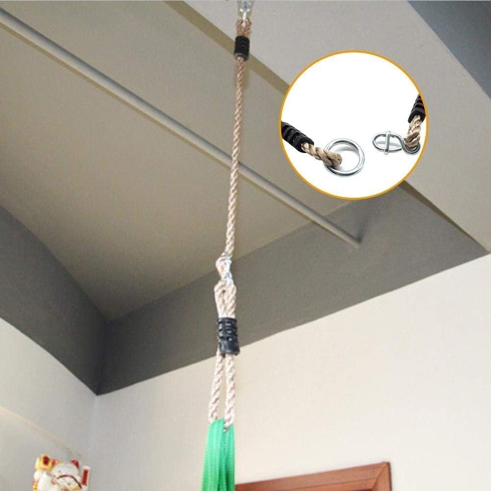 2Pcs Cuerdas para Columpio Hamaca Cuerdas Flexibles Ajustables para Columpio de árbol Columpio, Silla, Columpio Colgante, Fácil de Instalar
