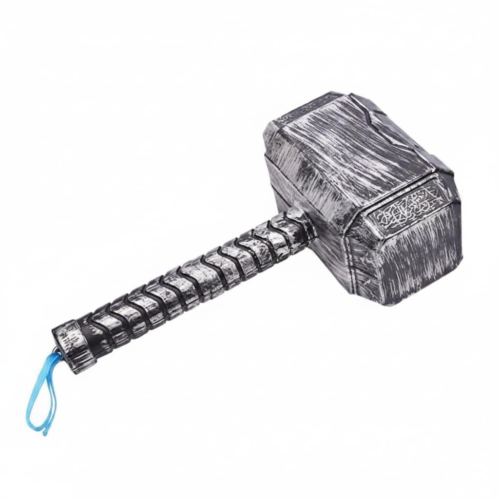 Thor Hammer Ring for Adult, Kids & Youth Light Weight Toy (Silver & Black)-image-8