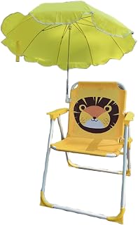 Silla de Playa para Niños con Sombrilla - Petite Carapace Chaise Pliante con Parasol | Plegable y Desmontable | Fácil de Transportar | Portátil y Ligera | para Parque, Mochilero, Viaje, Picnic, Patio