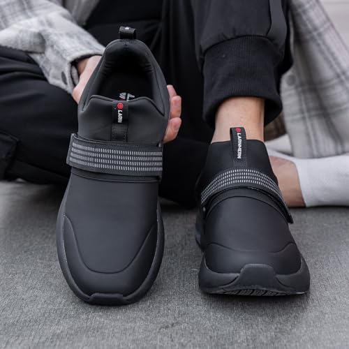Image of LARNMERN Non Slip Work Boots for Mens Waterproof Chef Shoes
