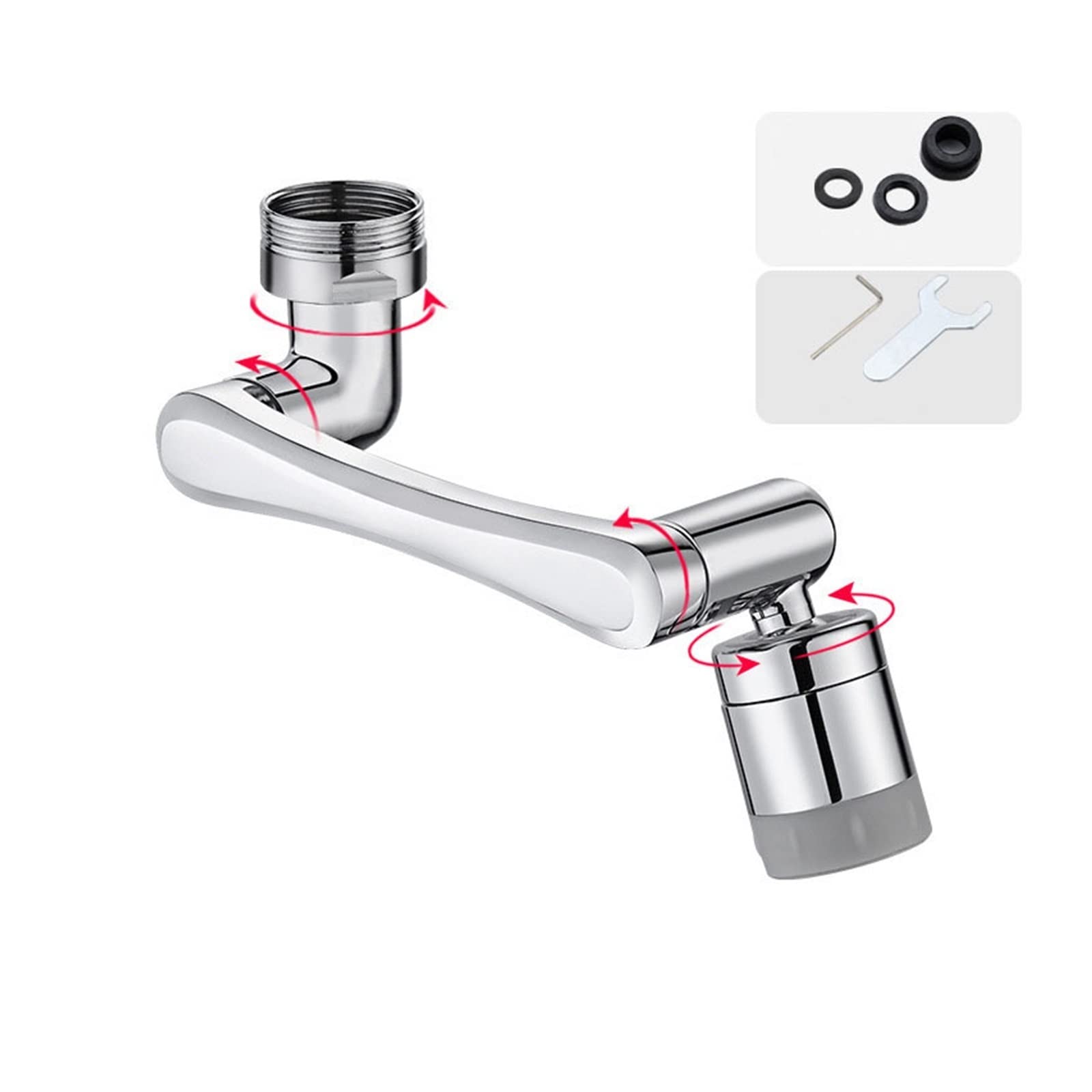 Buy Faucet Robotic Arm Universal 1080 ° Swivel Robotic Arm Swivel