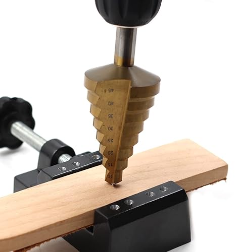 Miniatura 4 de Chiloskit Juego de brocas de acero de alta velocidad de titanio métrico de 0.394-1.772 in para taladro de metal de madera, juego de cortador de