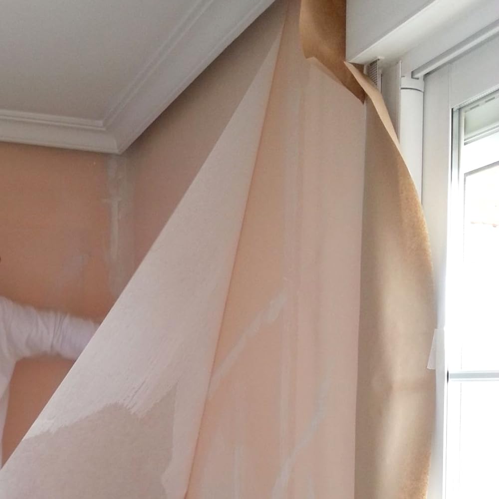 Velo fino pinturas para fachadas y paredes (Rollo 5m x 1m). Refuerzo de pinturas de fachadas e impermeabilización