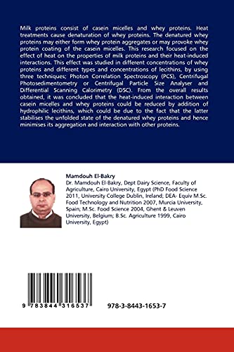 Heat Induced Interactions between Casein, Whey Proteins and Lecithins