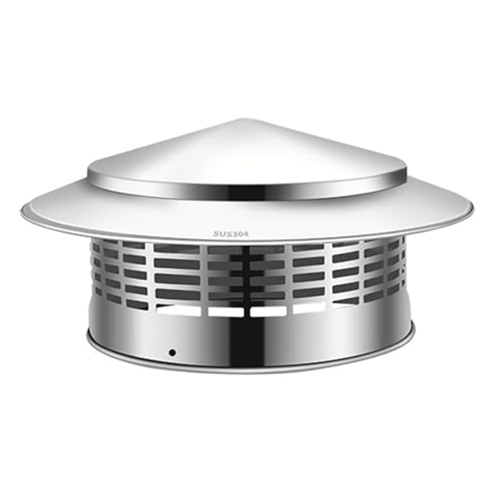 Capuchon de cheminée 8 pouces en acier inoxydable avec grille de protection pour évacuation toit