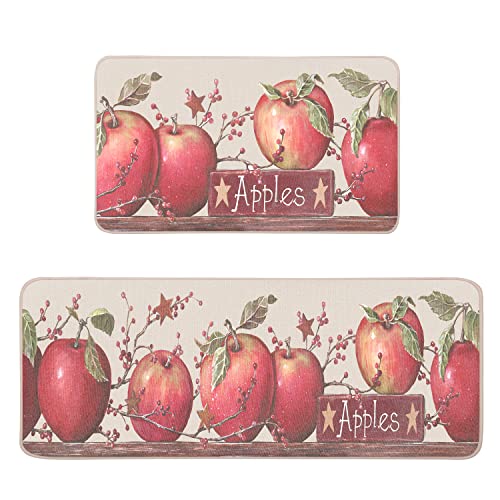Apples Farmhouse Kitchen Mats Set of 2