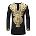Traje Hombres Otoño Invierno Impresión Africana Manga Larga Dashiki Camisa Conjuntos de...