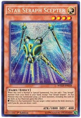 Amazon Co Jp 遊戯王 英語版 Wsup En018 Star Seraph Scepter 光天使セプター プリズマティックシークレットレア 1st Edition ホビー 通販