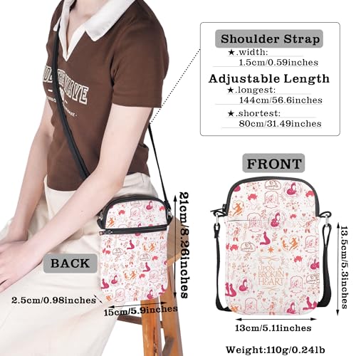 CMNIM OUABH Book Merch Fantasy Book Mini Crossbody Bags for Book Lover Gift Bookish Cell Phone Purses4