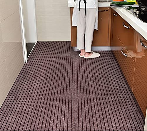 MOTT 50 Alfombra estrecha de pasillo largo pasillo, tapete duradero, tapete de suciedad, tapete de barrera para puerta de casa, alfombra de pasillo de longitud personalizada, lavable a máquina Cover