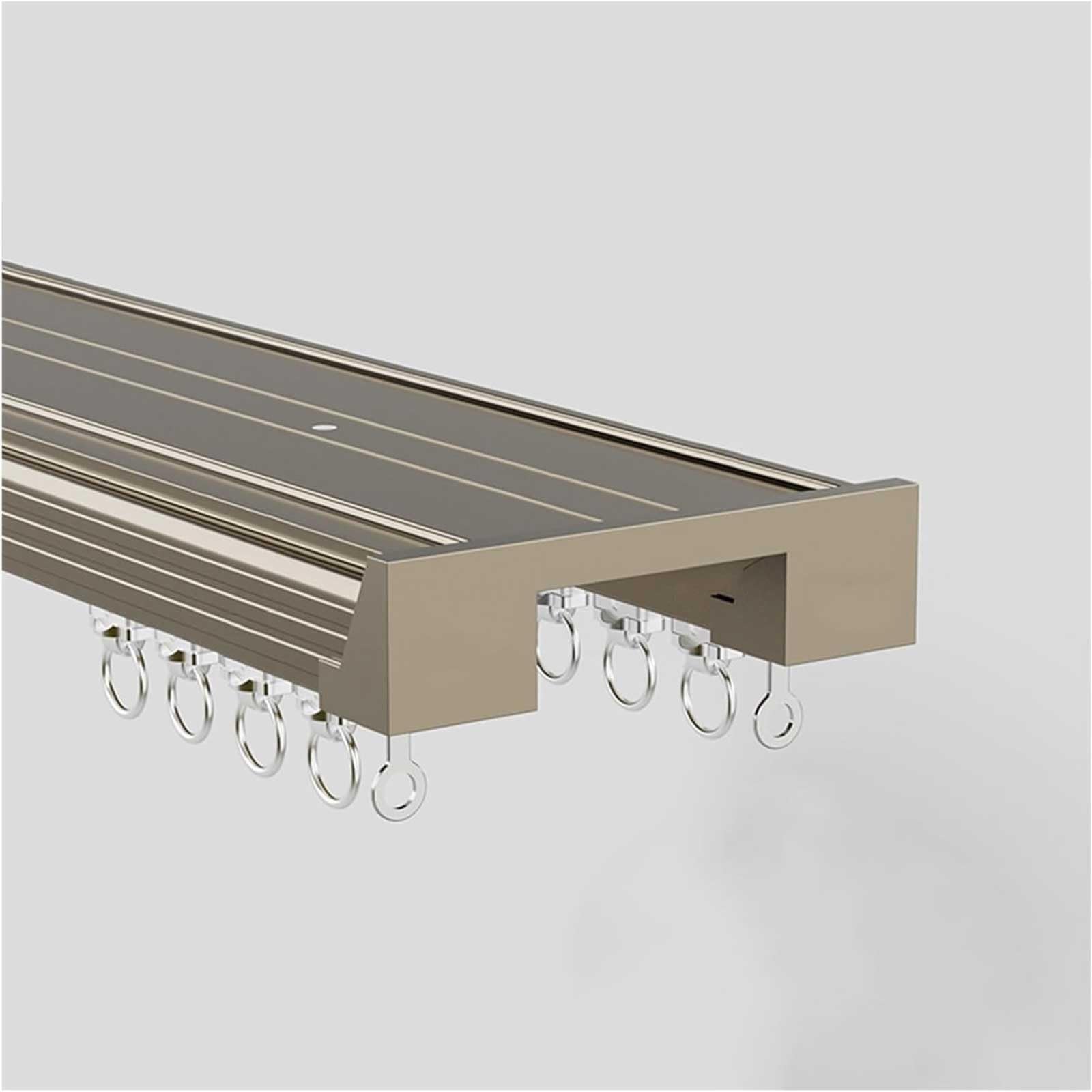 Heavy-Du Double rail pour fenêtre et plafond - Séparateur de pièce facile à installer - Pour salon et chambre à coucher - 4,2 m / 13.8ft